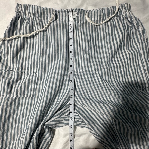 dRA Los Angeles Striped Cotton Parachute Pants & Top Set – Size L Quiet Luxury - Picture 12 of 16